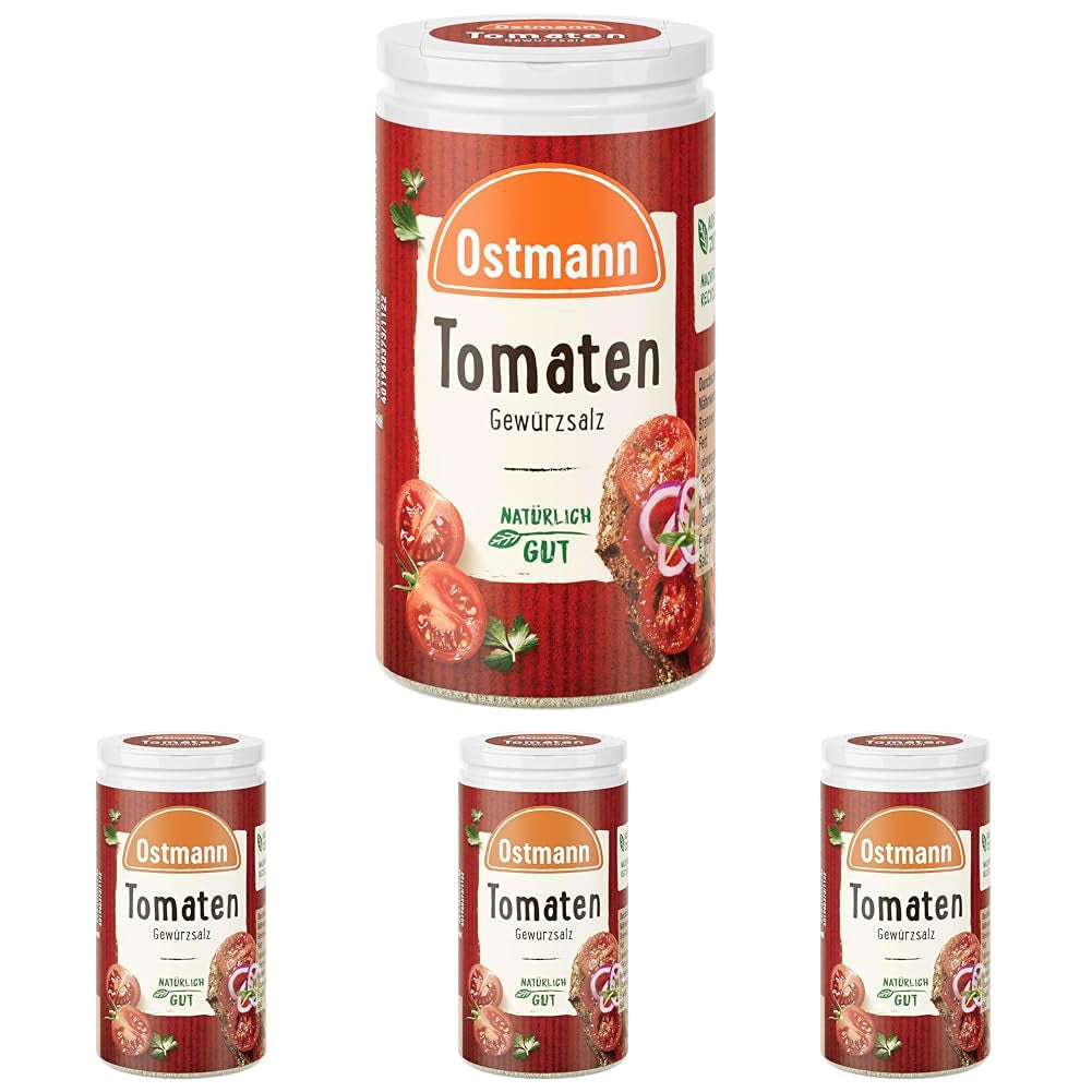 Ostmann Gewürze - Tomato Gewürzsalz | Perfektní na dochucení rajčatového salátu a bruschetty 60 g v Der Streudose