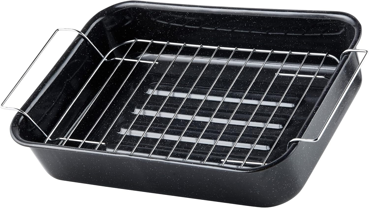 Russell Hobbs CW9161 Romano 34Cm Smaltovaný Bräter - Mit Gitter, Rechteckige Auflaufform Mit Rost, Spülmaschinenfest Ofenform, Grill Auflaufform, Bratform Für Backofen Ofenbeständig Bis 230° Formy a plechy na pečení Naty Shop