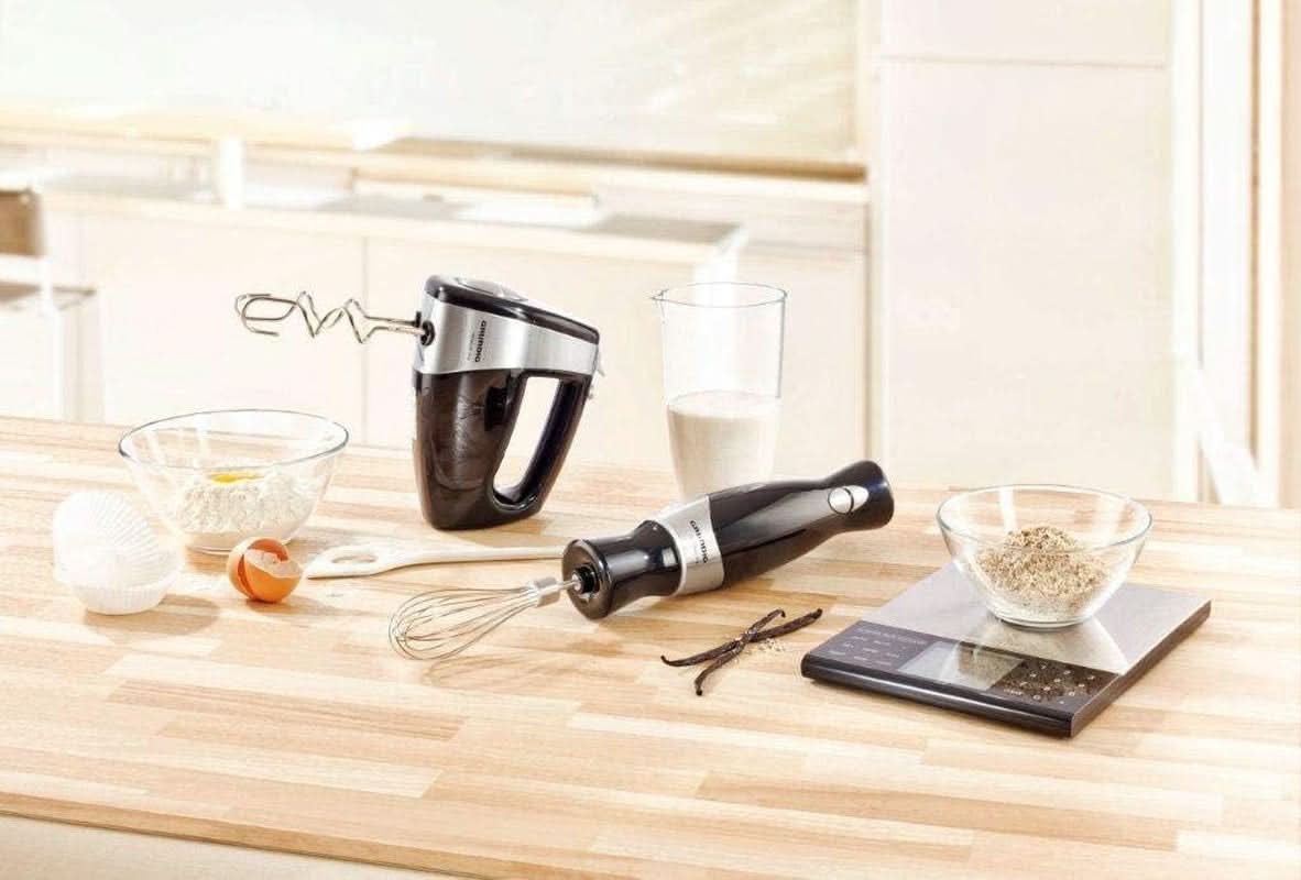 Ruční mixér Grundig HM 5040 Premium (300 Watt), Schwarz-Silber Naty Shop