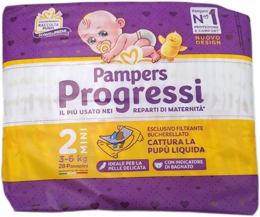 Maxi plenky Pampers Progressi + 500 bodů na mazlení navíc, velikost 4 (7 – 18 kg), 126 plen (standardní velikost)