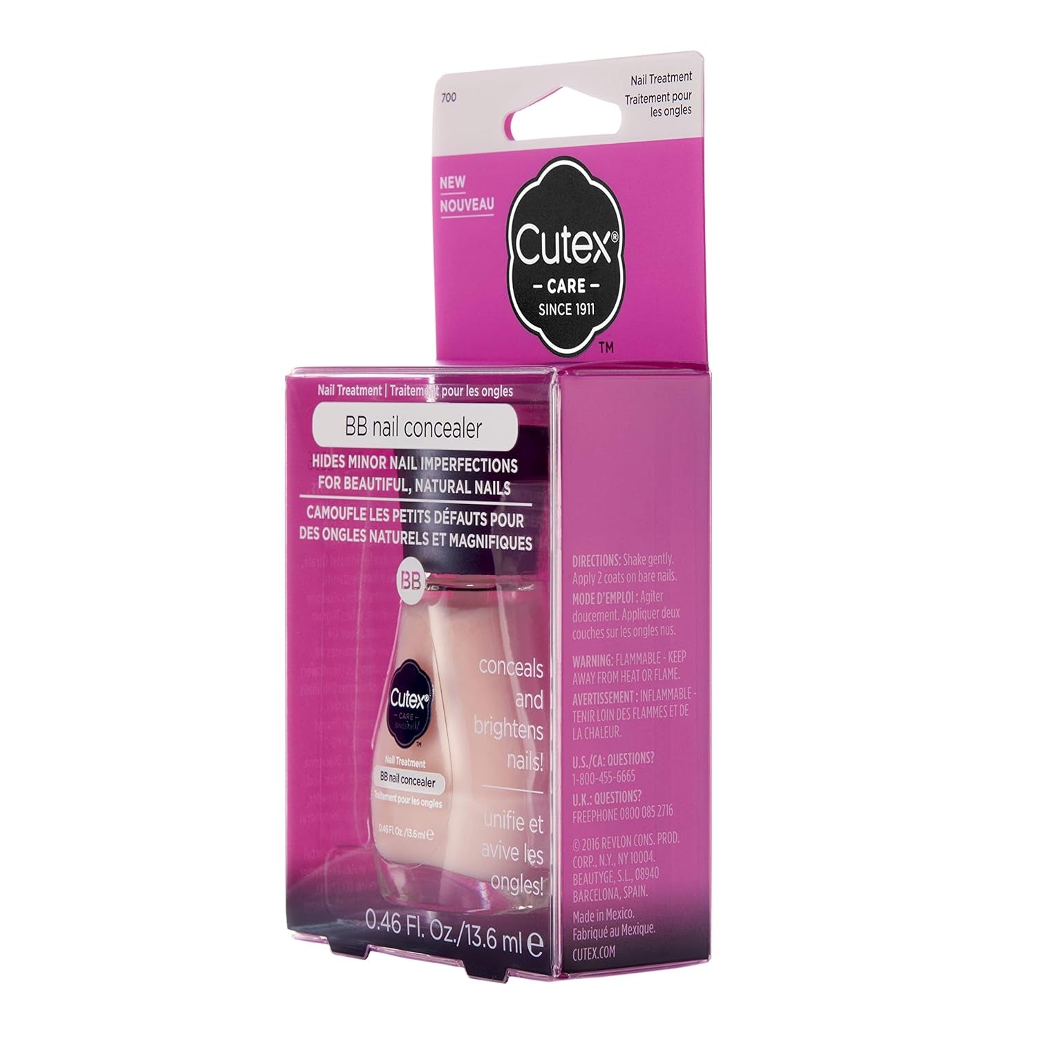 BB korektor a rozjasňovač na nehty s olejem a hedvábím v prášku 13,6 ml