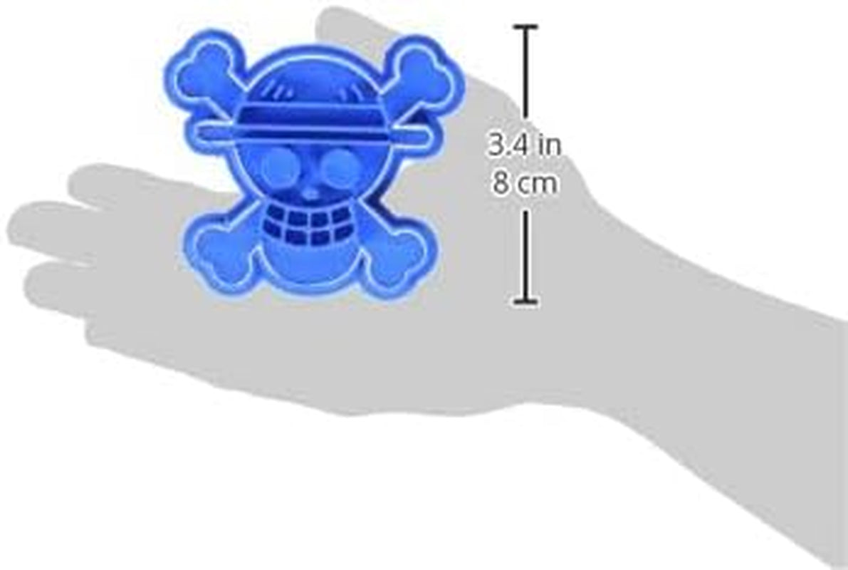 Formă de biscuiți tip „one piece”, plastic, albastră, 8 x 7 x 1,5 cm