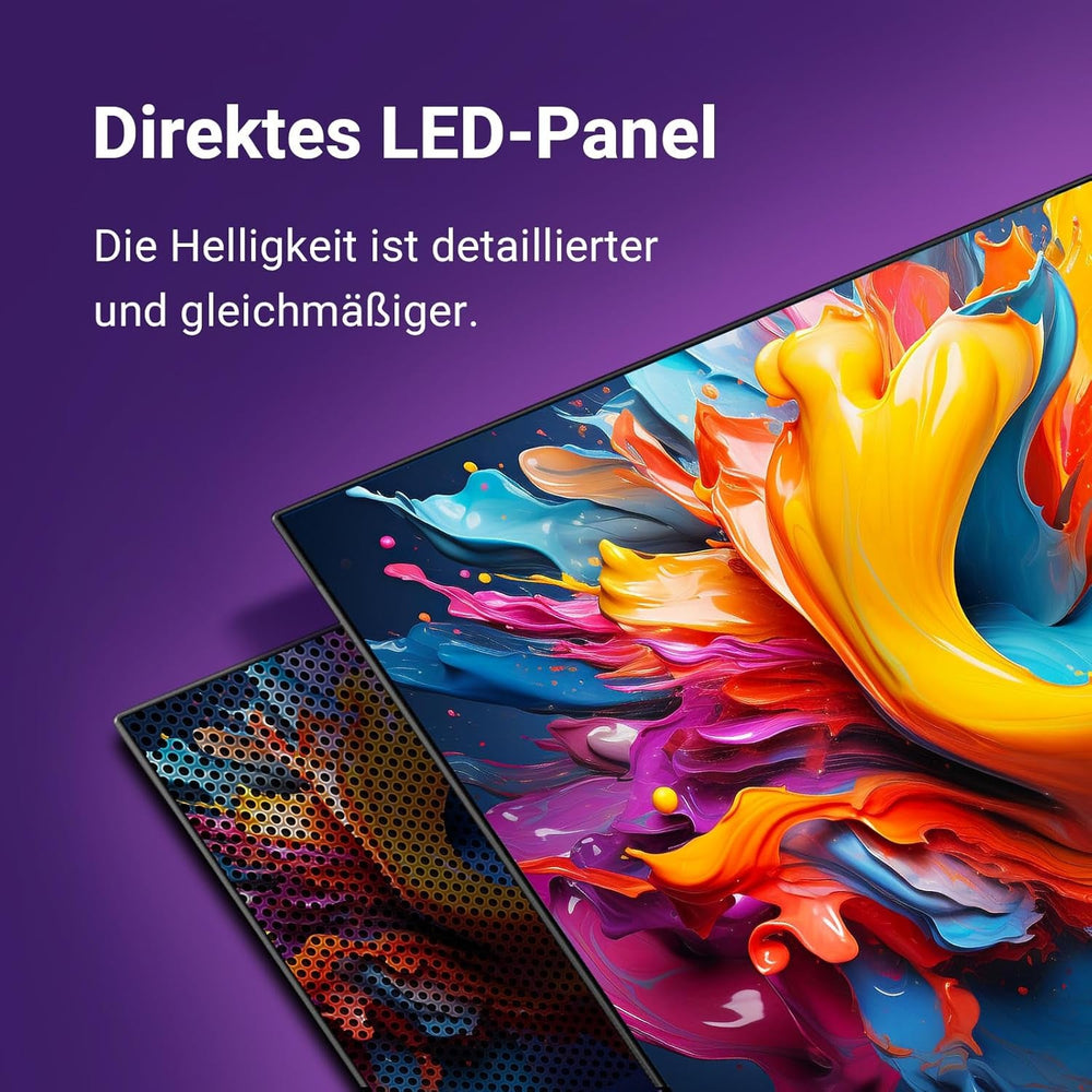 TuTu TUV32HQ1B Smart TV de 32 de inci, televizor LED HD de 80 cm cu Wi-Fi, App Store, tuner triplu (DVB-T/T2, DVB-C, DVB-S/S2), HDMI, USB