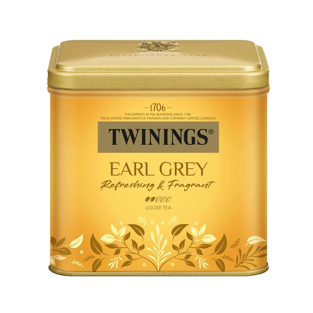 Twinings EARL GREY Ceai negru în pliculețe, rafinat cu aromă de bergamotă - Ceai negru din China, renumit în întreaga lume și extrem de revigorant, pachet de 1 (25 pliculețe)
