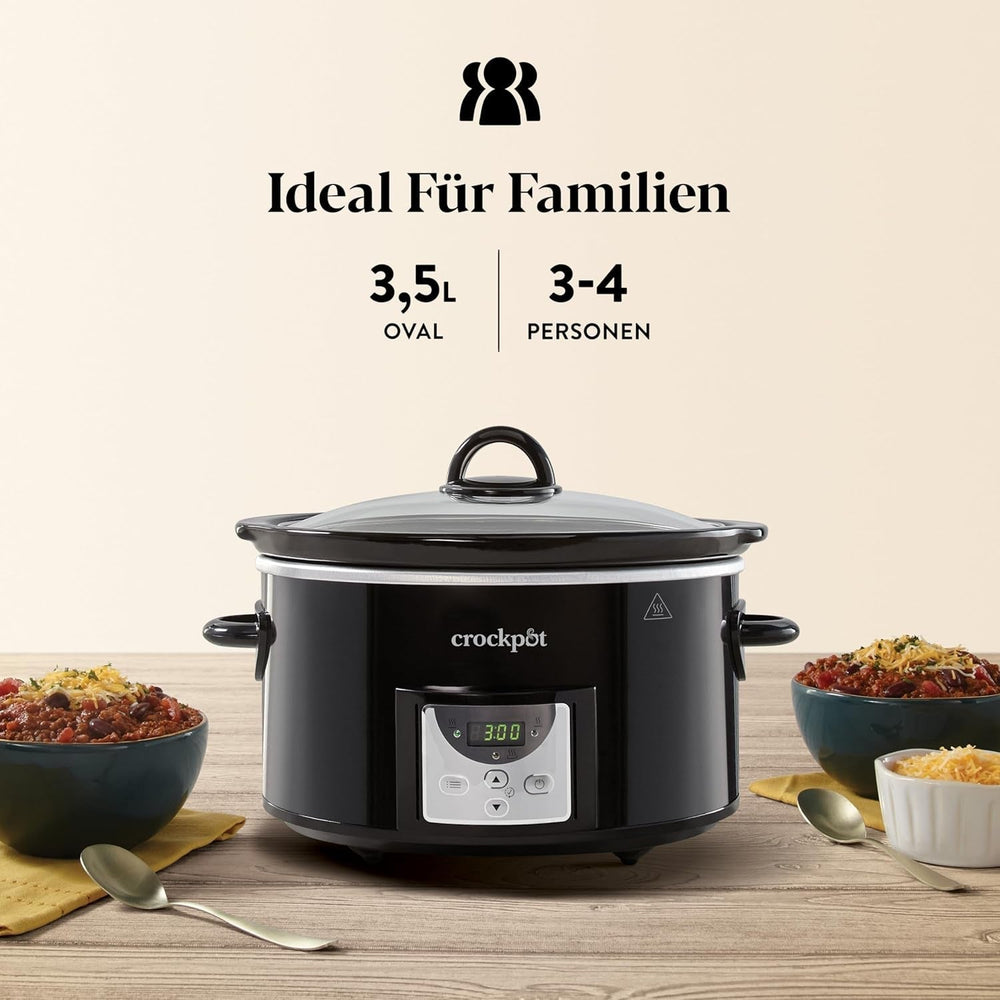 Digitální pomalý hrnec Crockpot, 3,5 l (3 až 4 osoby), CSC113X pomalý hrnec Naty Shop