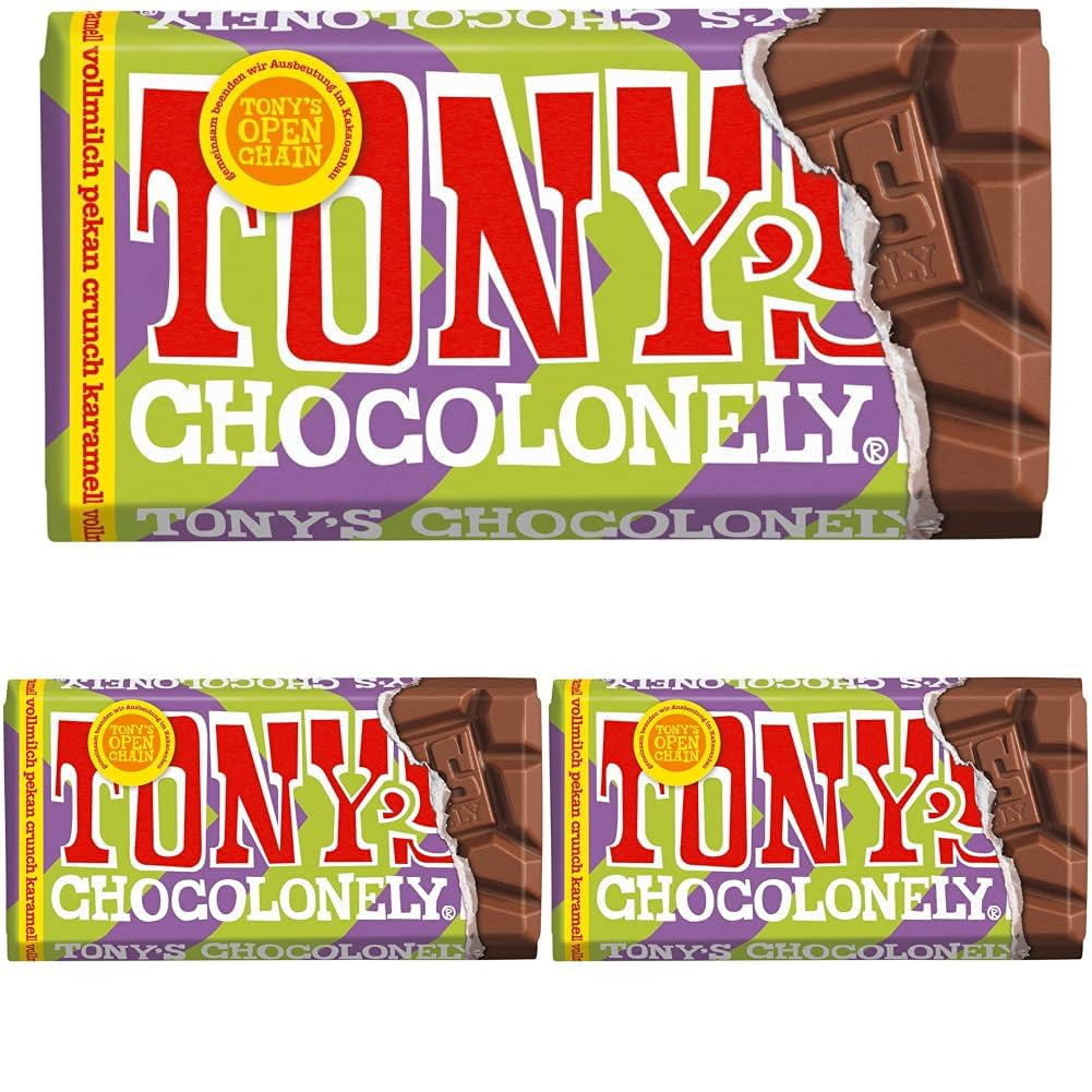 Tony's Chocolonely - Hořká čokoláda s mandlemi a mořskou solí 90g
