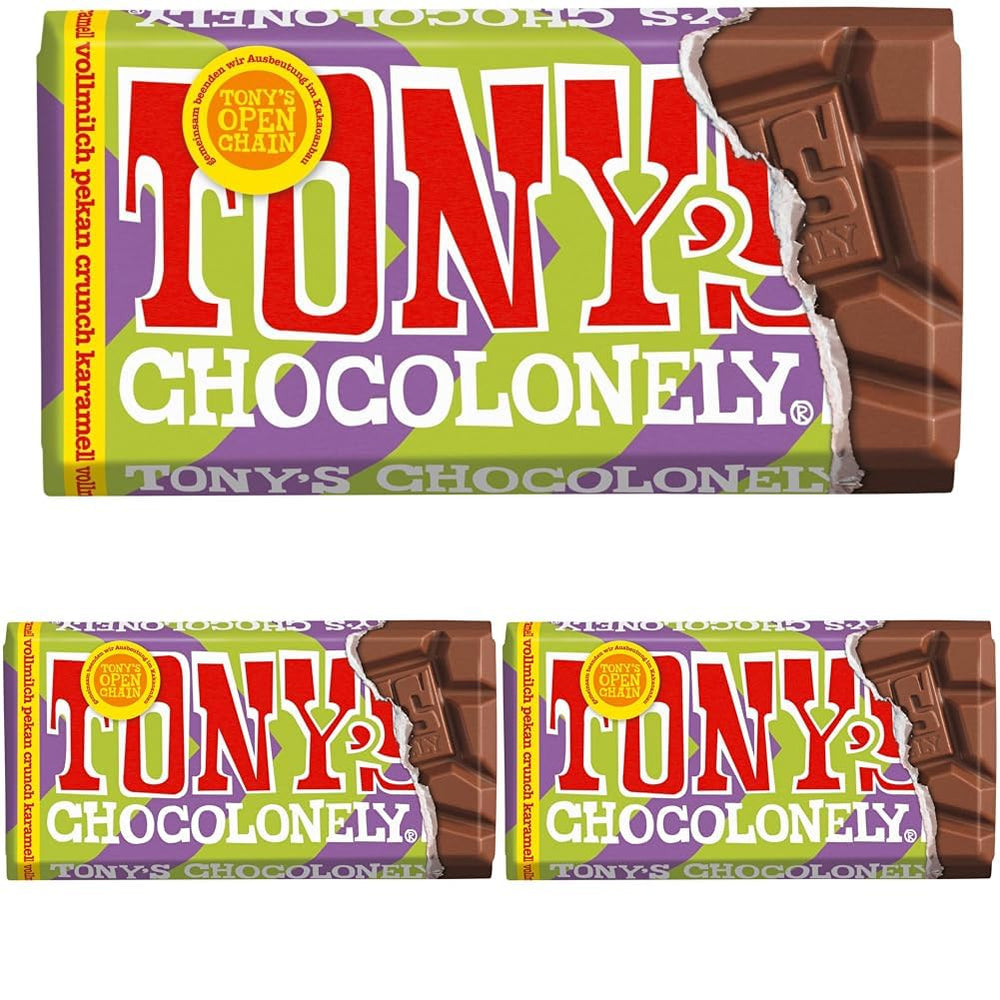 Tony's Chocolonely - Hořká čokoláda s mandlemi a mořskou solí 90g