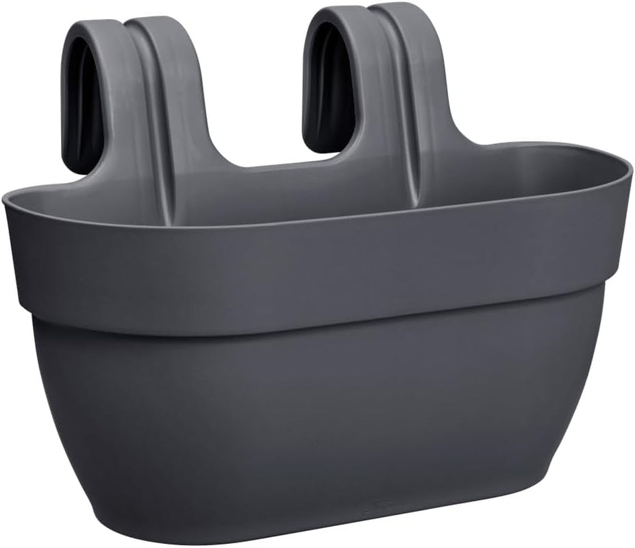 elho Vibia Campana Easy Hanger M 36 - Ghiveci pentru balcon și exterior - Ø 36,0 x H 26,5 cm - Negru/Antracit