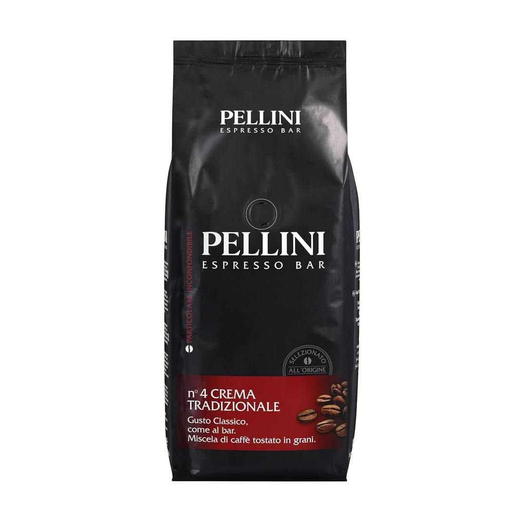 Pellini N.9 Cremoso, boabe de cafea pentru espresso 1Kg, amestec de Arabica și Robusta Cafea Naty Shop N. Crema Tradizionale