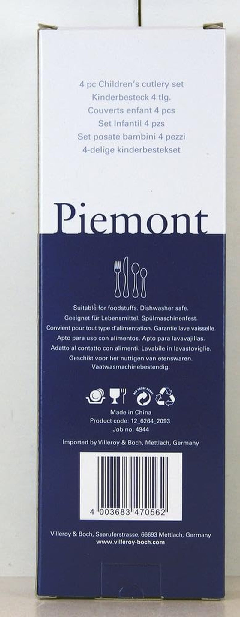 Villeroy And Boch Sada dětských příborů Teddy 4 kusy, nerez 18/10 Kitchen Naty Shop