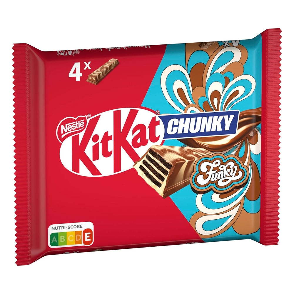 Nestlé Chunky Funky Crispy Wafer v mléčné čokoládě Multi Pack 2 Pack (každé 4 x 40 g)