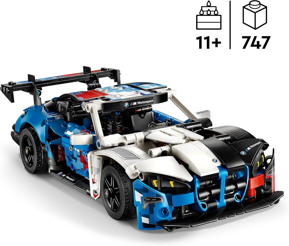 LEGO Technic BMW M4 GT3 EVO Závodní auto - Modellbausatz s motorem V6, řízením a otevřenými dveřmi - Herní dárek pro chlapce od 11 Jahren & Jugendlich Motorsport Fans - 42226