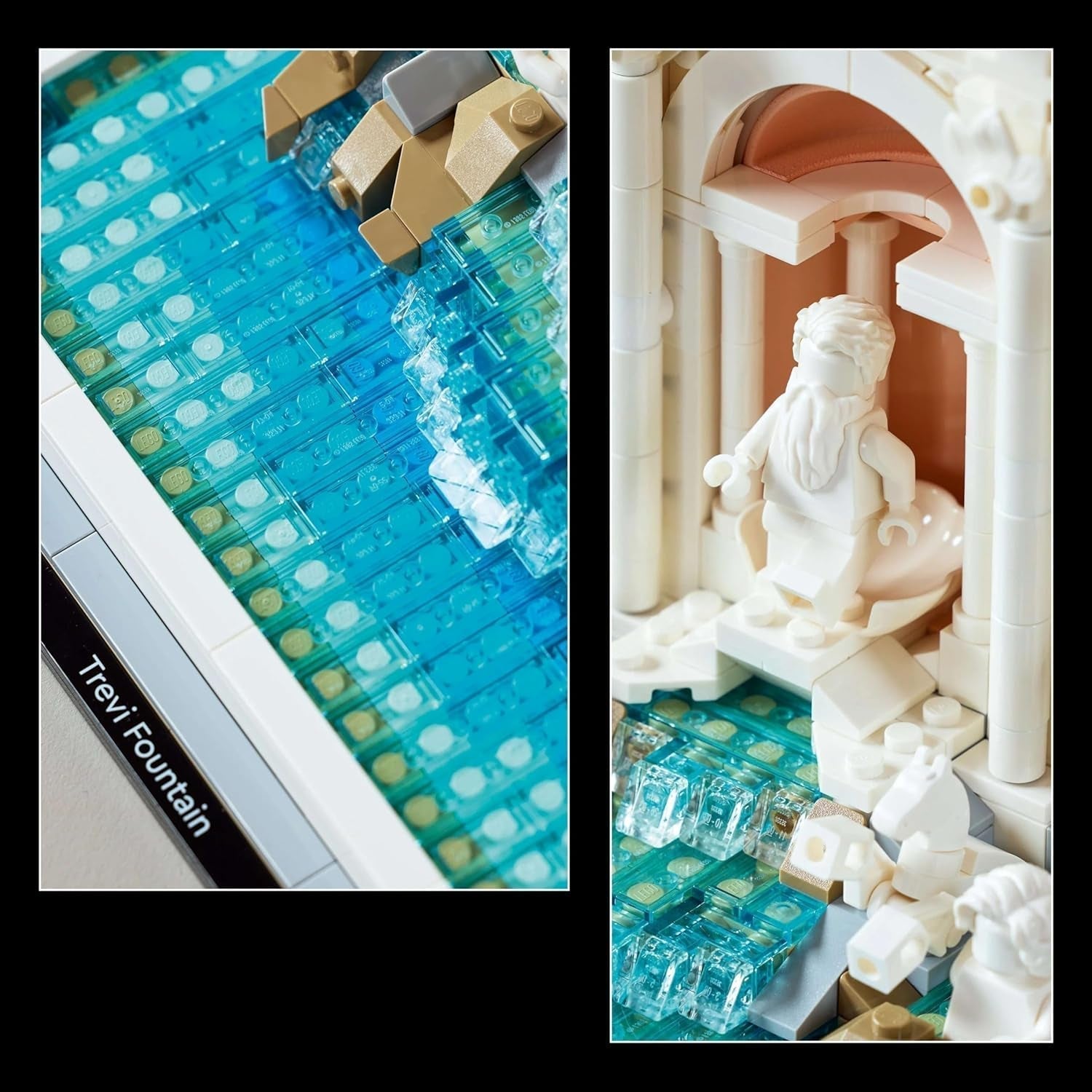LEGO Architecture Fontána di Trevi – Model římské památky se sochami Minifigurek – sbírkový kousek do kanceláře a obývacího pokoje – dárek pro dospělé a milovníky architektury 21062 Stavebnice Besuche den LEGO-Store