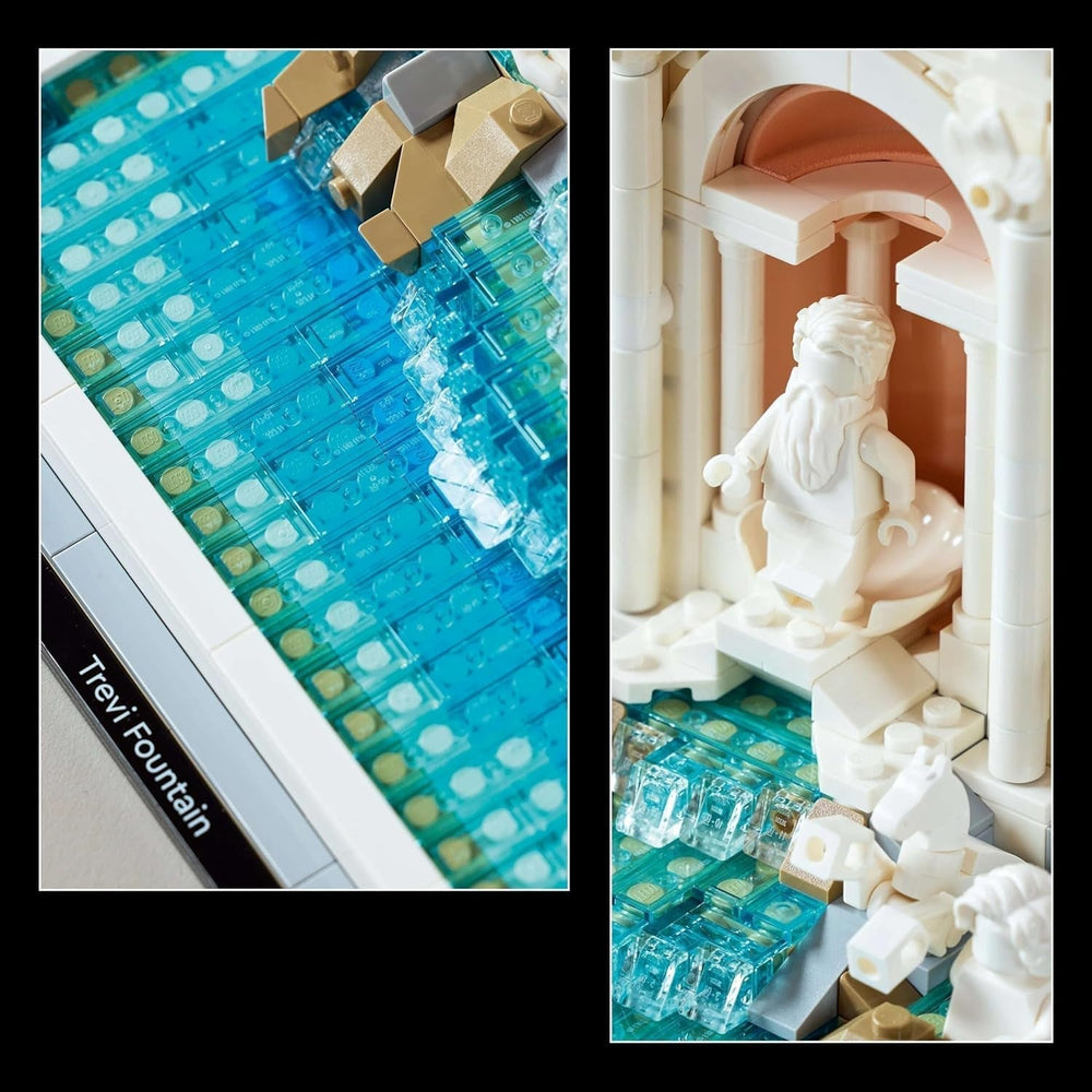 LEGO Architecture Fontána di Trevi – Model římské památky se sochami Minifigurek – sbírkový kousek do kanceláře a obývacího pokoje – dárek pro dospělé a milovníky architektury 21062 Stavebnice Besuche den LEGO-Store