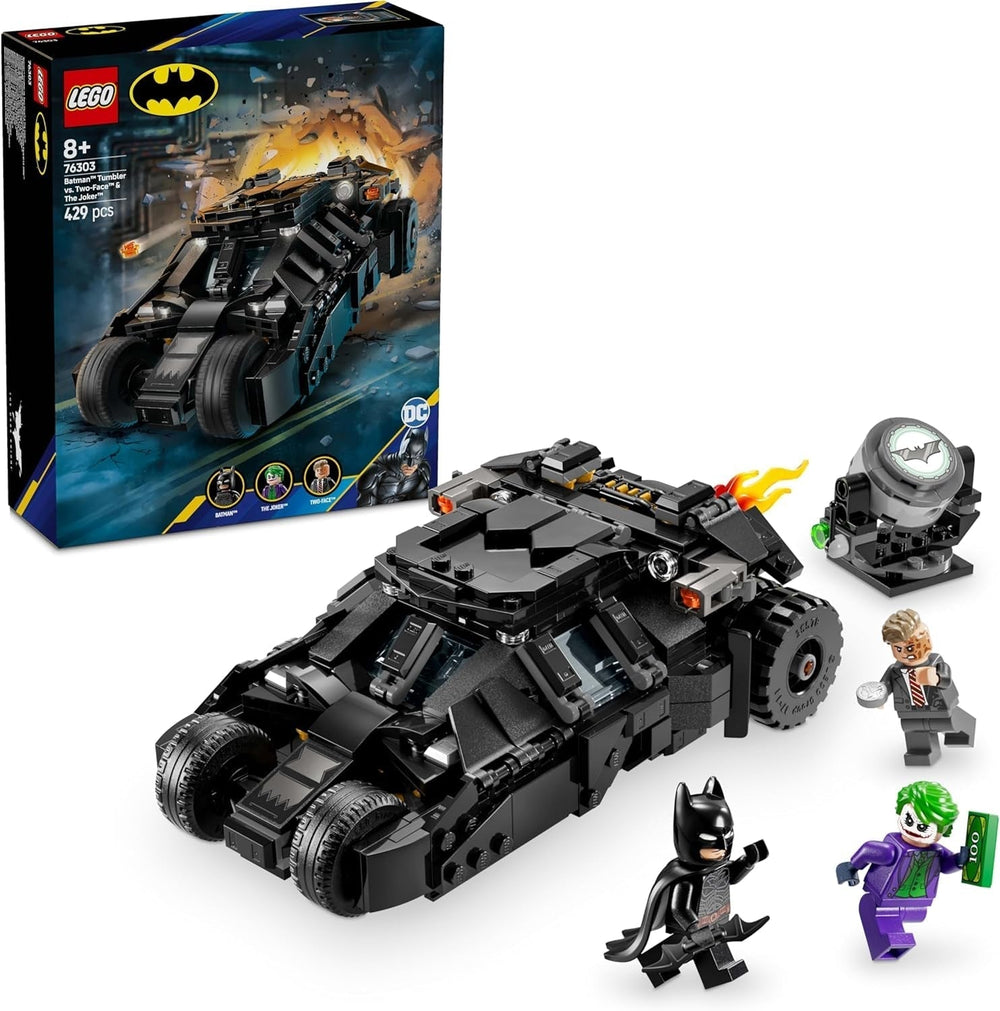 LEGO DC Batman: Batman Tumbler vs. Two-Face & Joker - Superhrdinská hračka s batmobilovým autem - Herní sada s minifigurkami - Dárek pro chlapce a dívky 8 let 76303 Stavebnice Besuche den LEGO-Store Výchozí název
