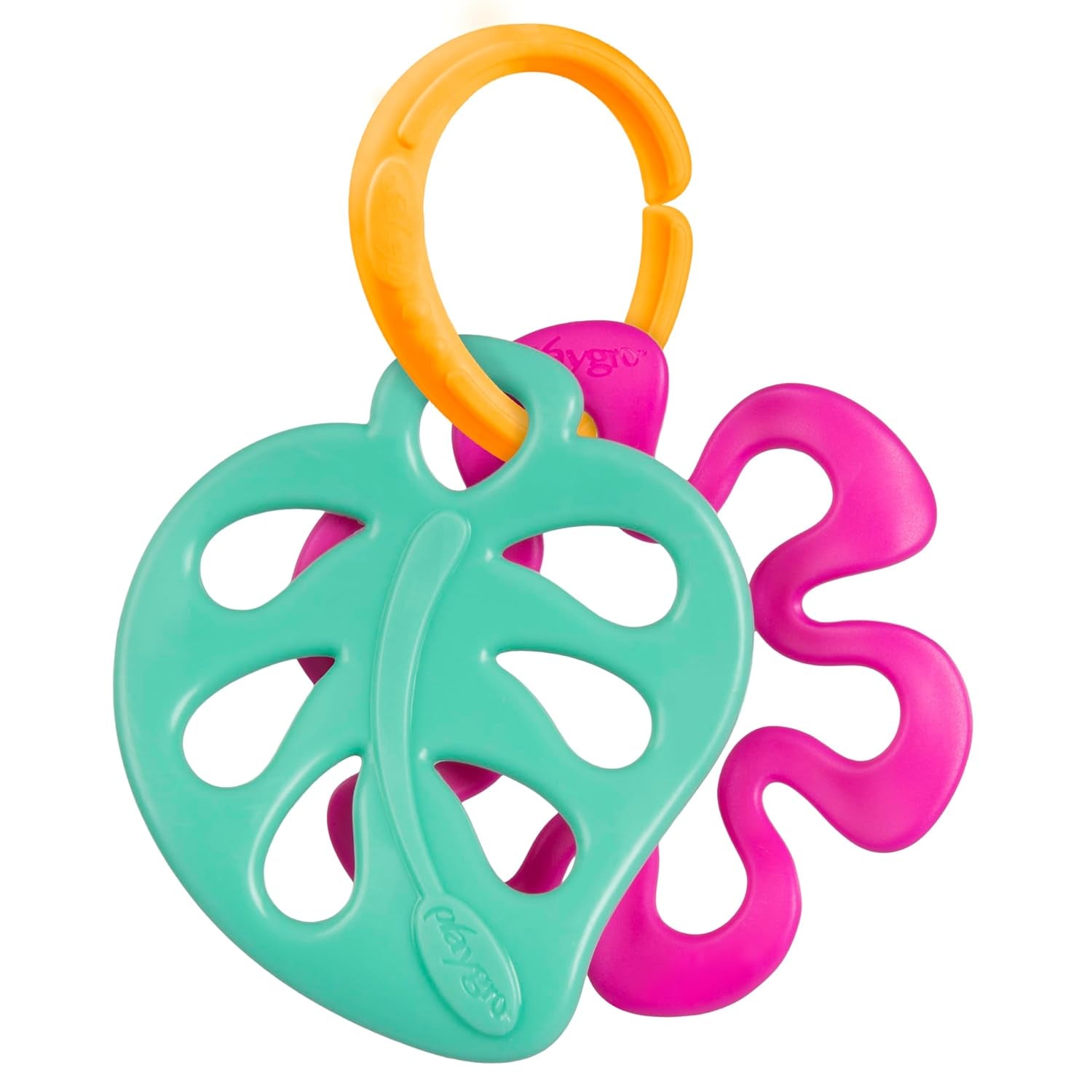 Pachet cadou cu activități Playgro Clip Clop Sensory Garden – jucărie senzorială pentru grădină pentru bebeluși de la 0 luni – jucărie interactivă cu zornăitoare, inel de dentiție și prieten pentru cărucior – 4 piese