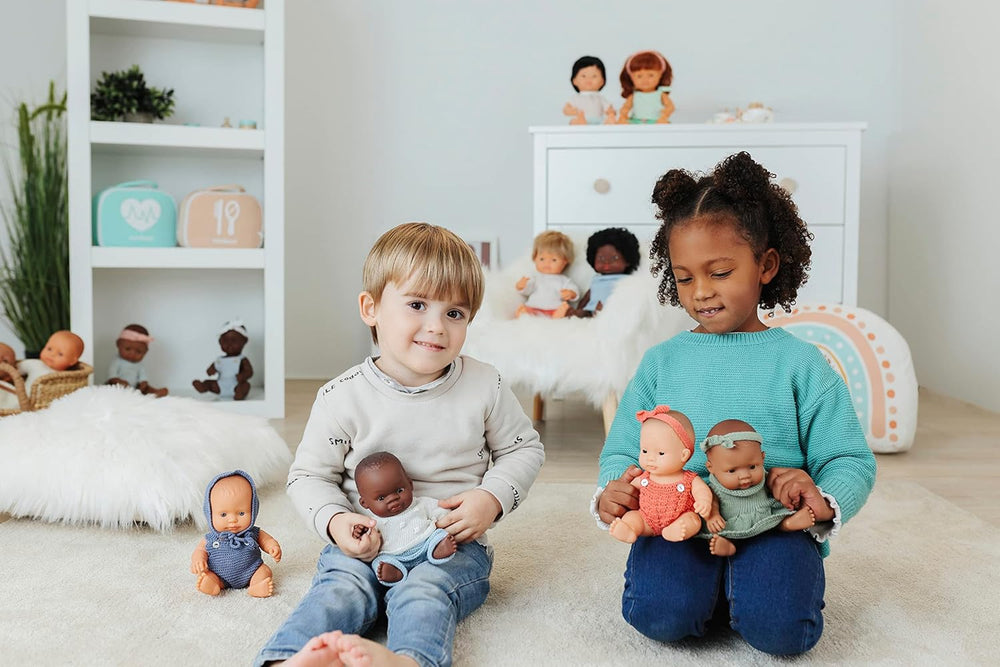 Miniland Babypuppe afrikanischer Junge 21cm-31143, Braun