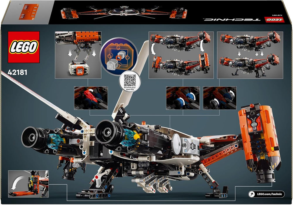 LEGO Technic Vtol Space Transporter LT81, Vesmírná stavebnice, Vesmírná hračka, Vesmírná loď, Hrací sada Mini Rover, Dárek pro chlapce a dívky starší 10 let 42181 Stavebnice Besuche den LEGO-Store