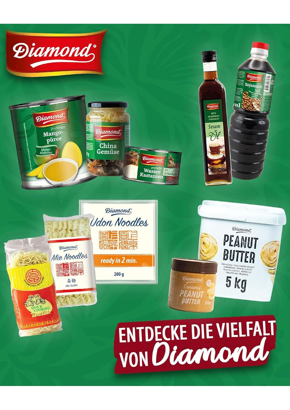 Tăiței Udon DIAMOND, preparare rapidă și ușoară, vegetarieni, vegani - 1 x 200 g