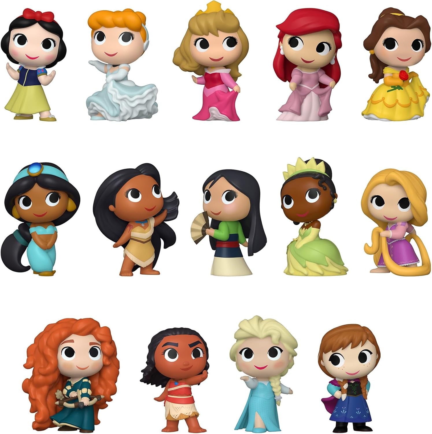 Funko Mystery Mini - Ultimate Princess - 1 din 12 de colecționat - Stilurile variază - Prințesele Disney - Prințesele Disney - Figură de colecționat din vinil - Idee de cadou - Marfă oficială - Fanii filmelor Action figures Naty Shop
