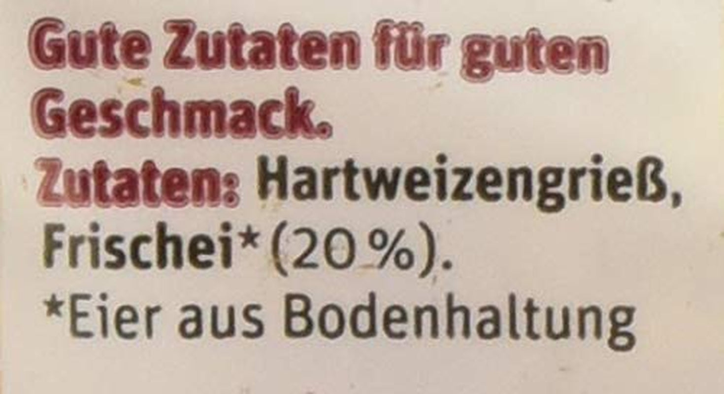 tegut... Nudle s vejcem a špagetami ve tvaru vidličky, 1 x 500 g