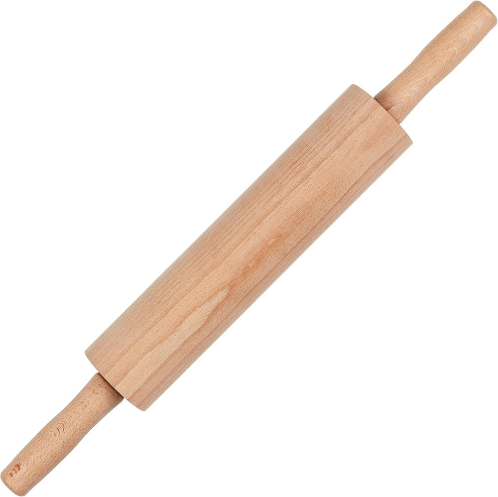 Tala Teigroller aus Buchenholz – Drehbares Nudelholz mit Griffen, glatte Oberfläche, odolný a leicht zu reinigen – Perfekt für Teig, Gebäck, Brot & Pizza – FSC-zertifiziertes Holz