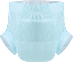 Plenky pro dospělé CutiePlusU, 10 balení jednorázové inkontinenční kalhotky s poutky pro ženy a muže, maximální savost přes noc – modrá (velká velikost 94-119 cm)