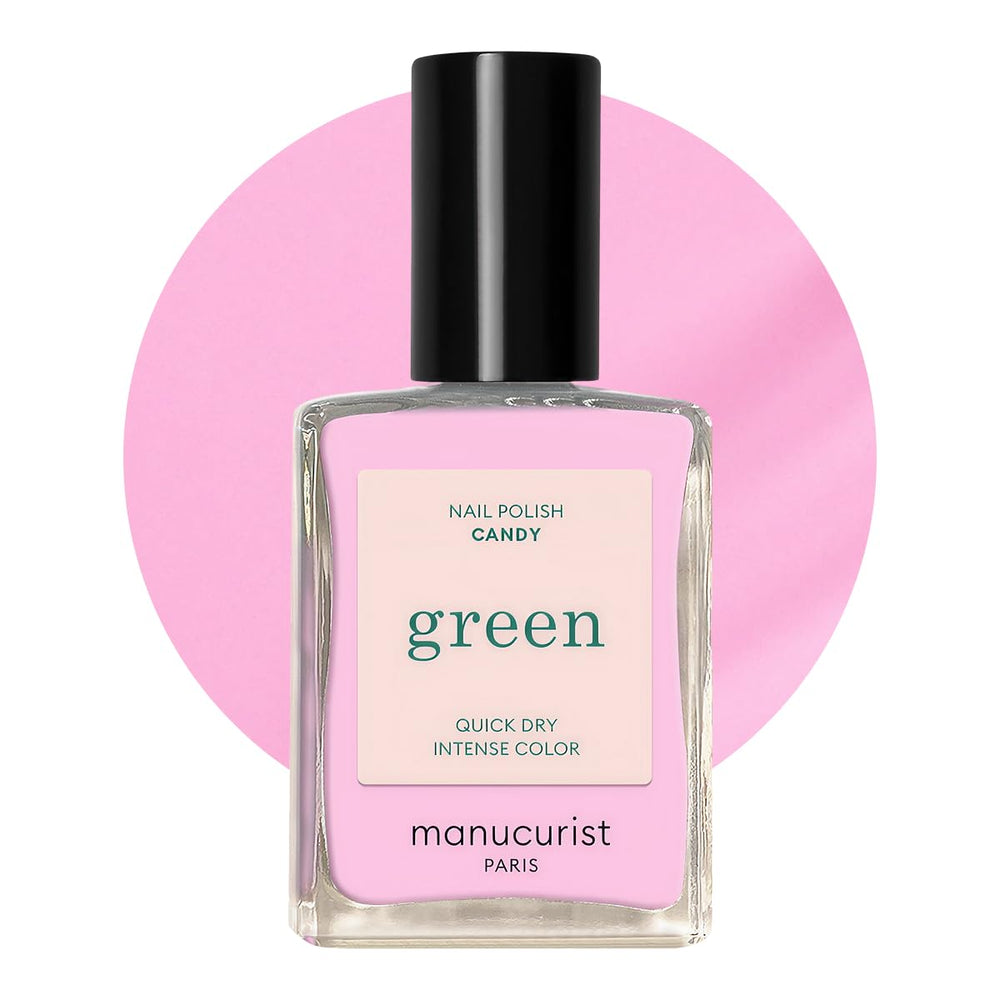 Manucurist Green - Rosy Beige Shell Beige Lak - Rychleschnoucí lak na nehty - DIY Nails - Vegan 12-Free - Rostlinná báze - Lak na nehty - Vyrobeno ve Francii