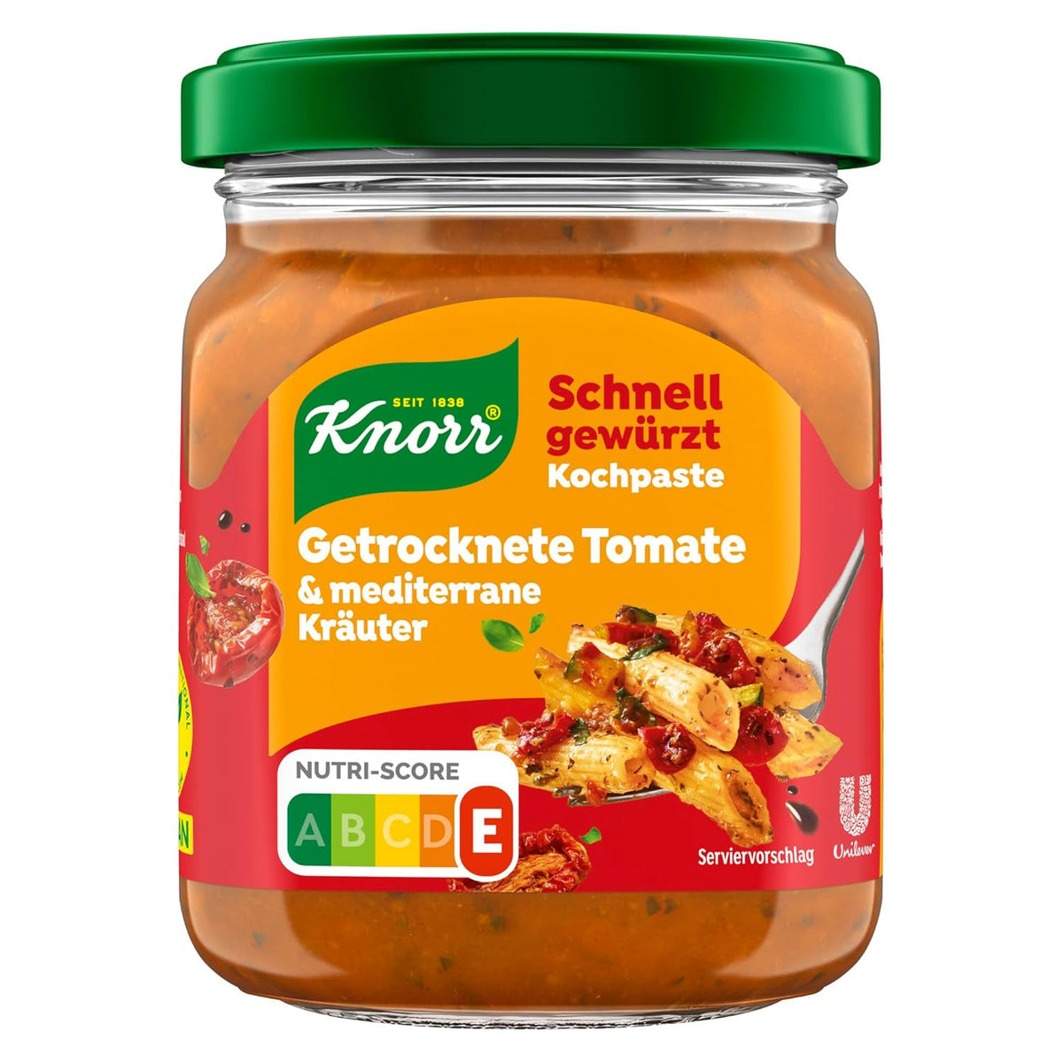 Knorr Schnell gewürzt Kochpaste Getrocknete Tomato & Mediterranean Kräuter einfach & schnell für einen besons intenzivní, geballten Gesmack 165 g