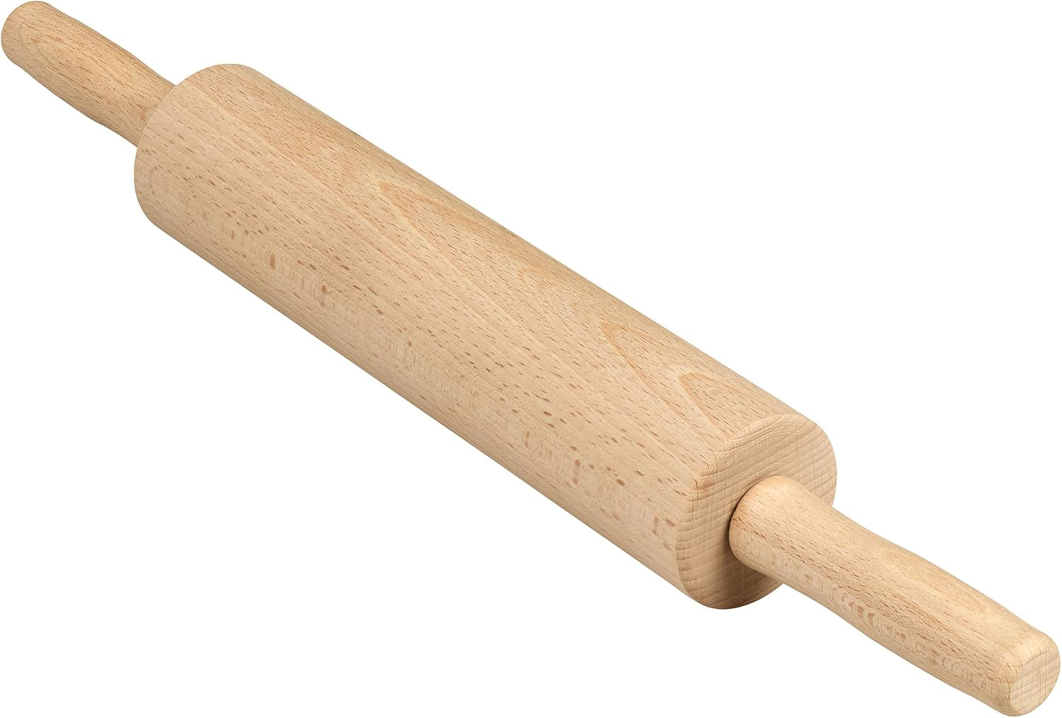 Tala Teigroller aus Buchenholz – Drehbares Nudelholz mit Griffen, glatte Oberfläche, odolný a leicht zu reinigen – Perfekt für Teig, Gebäck, Brot & Pizza – FSC-zertifiziertes Holz