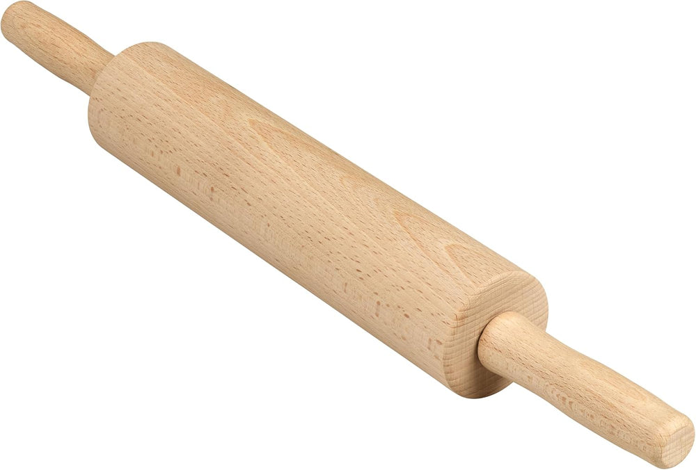 Tala Teigroller aus Buchenholz – Drehbares Nudelholz mit Griffen, glatte Oberfläche, odolný a leicht zu reinigen – Perfekt für Teig, Gebäck, Brot & Pizza – FSC-zertifiziertes Holz