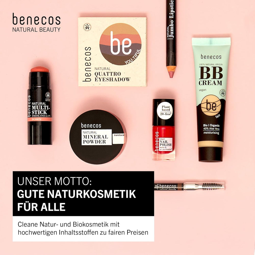 Benecos 20-Free Vegan Nail Polish Bubble Gum - bylinný lak na nehty - rychle schnoucí a dlouhotrvající - propustný pro vodu - obohacený o biotin - 5 ml
