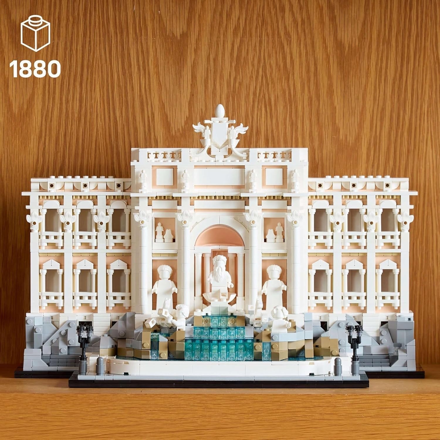 LEGO Architecture Fontána di Trevi – Model římské památky se sochami Minifigurek – sbírkový kousek do kanceláře a obývacího pokoje – dárek pro dospělé a milovníky architektury 21062 Stavebnice Besuche den LEGO-Store
