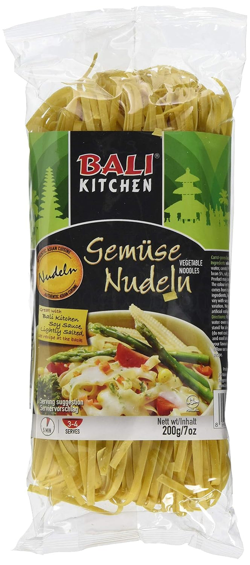 Tăiței cu legume, pachet de 5 (5 x 200 g)