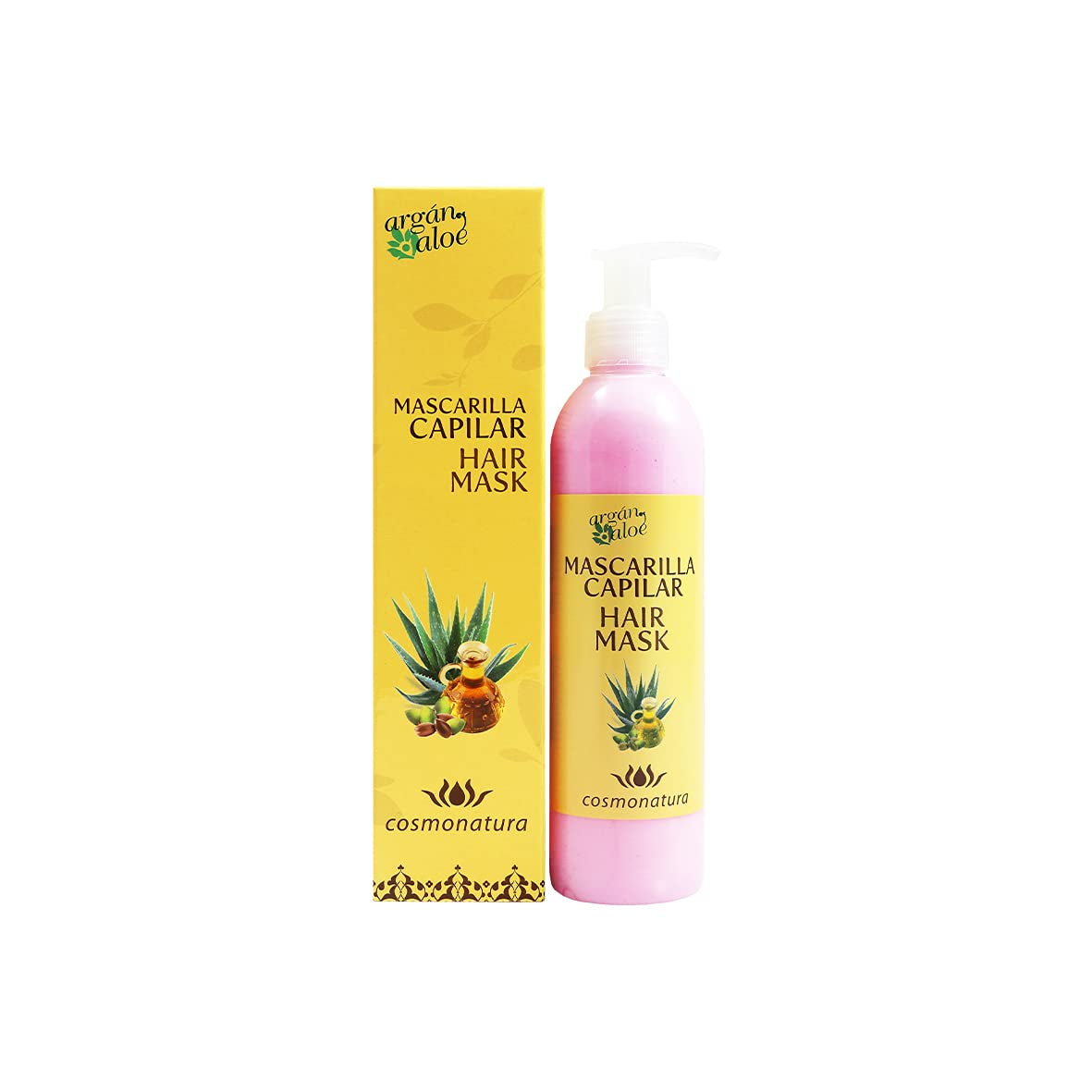 70060 Mască de păr cu aloe și argan, 250 ml Masca de par Naty Shop Titlu implicit
