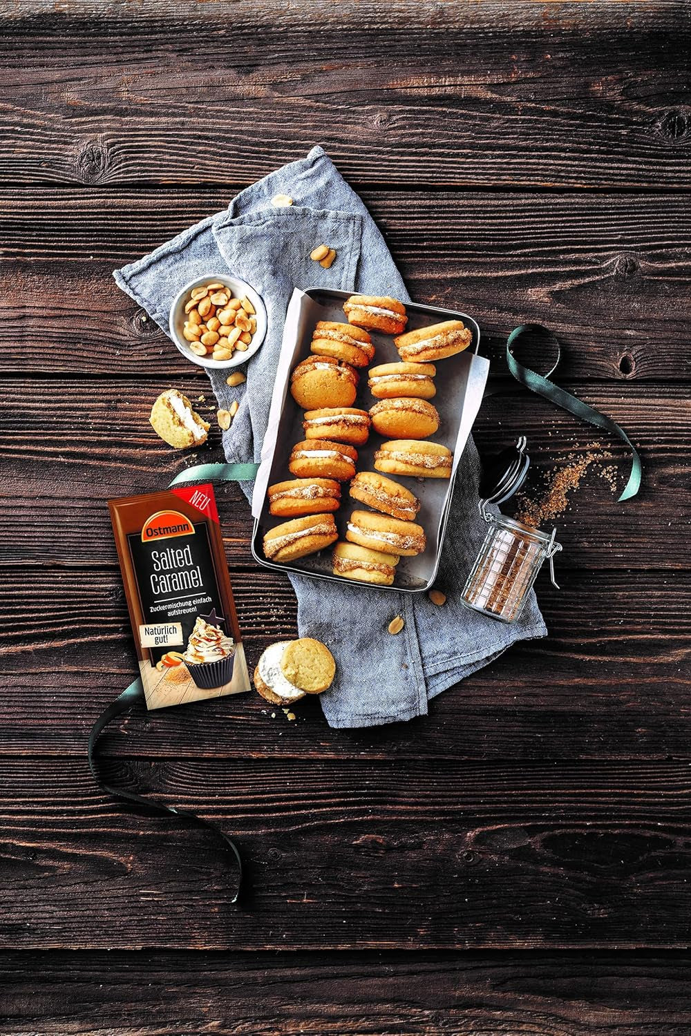 Ostmann Gewürze – Slaný karamel Zuckermischung, süß-salzige Mischung für Kekse, Gebäck und Desserts, 30 g v sáčku