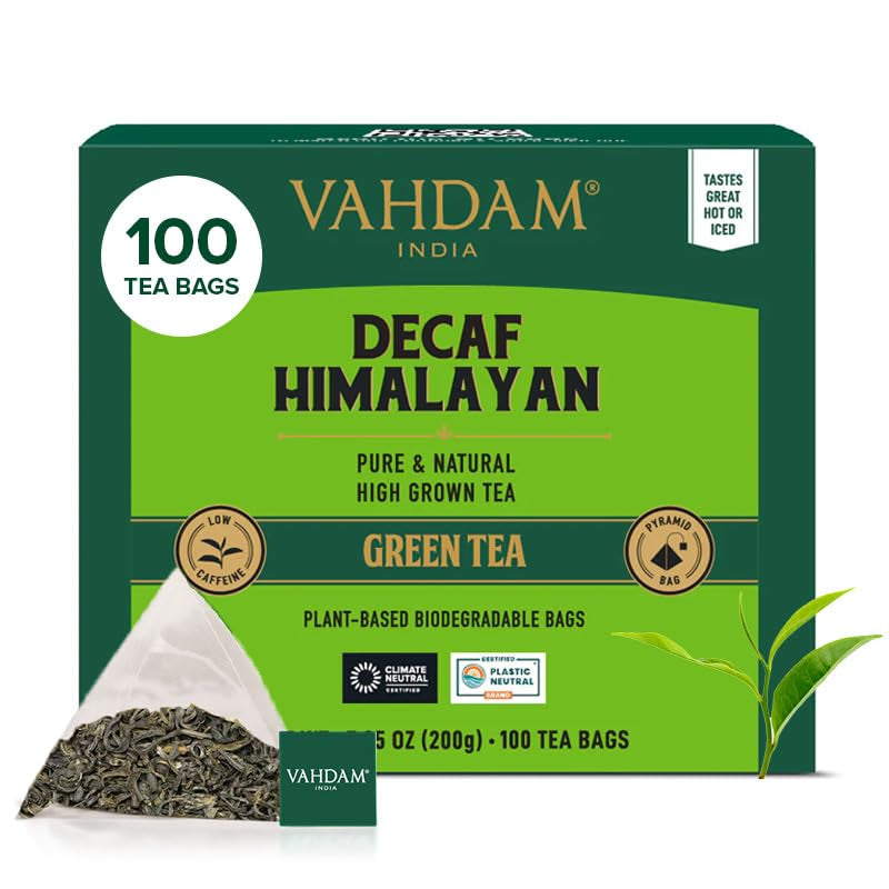 VAHDAM Ceai Chai Masala cu cardamom | 100 pliculețe piramidale | Ceai negru indian cu cardamom măcinat | Amestec original Chai cu cardamom din India | 100% natural