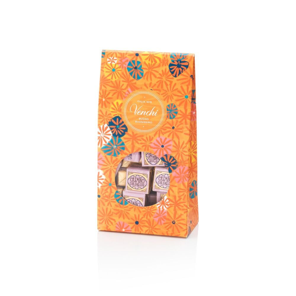 Venchi – Murrine Collection – Dárková kazeta s různými bonbony Cremino Caramel Gold, 300 g – Tip na dárek – Bez lepku