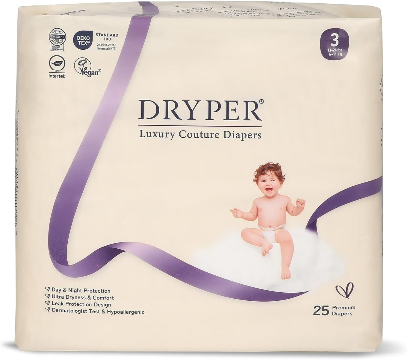 Ekologické plenky pro novorozence velikost 1 (3-5 kg) Ultra tenké měkké hypoalergenní pro citlivou pokožku 3D ochrana proti prosakování Prémiový indikátor vlhkosti při denním a nočním nošení 180