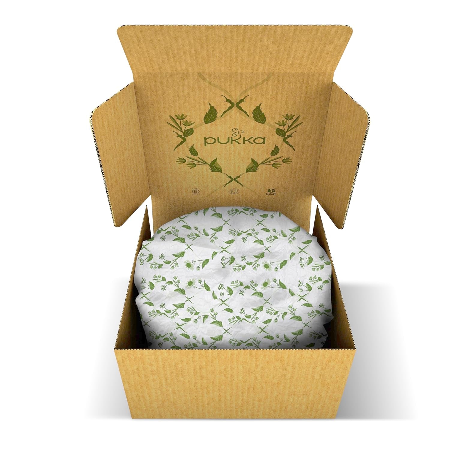 Set cadou ceai Pukka, cutie ceai organic Premium Selection „Wellness Von Früh Bis Spät”, matcha, curcuma, set ceai, idee cadou, 6 variante, 90 pliculețe de ceai