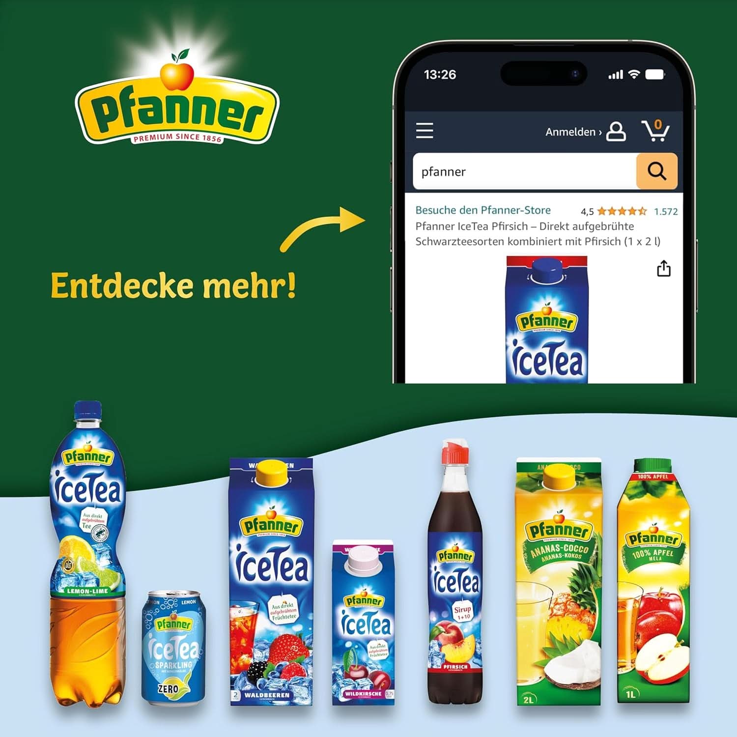 Pfanner Coconut Water Drink (8 X 500 ml) - Kokosová voda bez cukru Naty Shop
