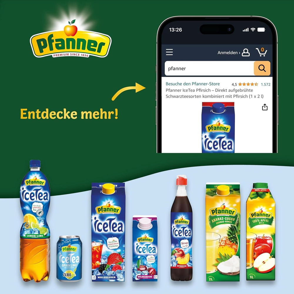 Pfanner Coconut Water Drink (8 X 500 ml) - Kokosová voda bez cukru Naty Shop