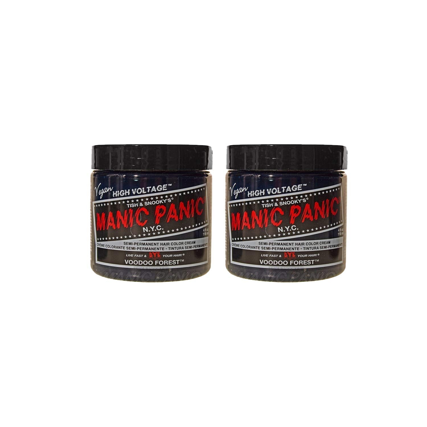 Manic Panic Electric Lizard Classic Cream, vegan, fără cruzime, vopsea de păr verde semipermanentă 118ml Vopsea pentru par Naty Shop Pădurea Voodoo 118 Ml (pachet de 2)