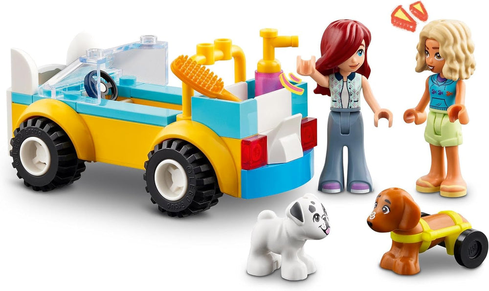 LEGO Friends Mobilní salon pro péči o psy, Hrací souprava pro předstírané zvířátko, Hračka pro děti se 2 figurkami a 2 pejsky pro dívky a chlapce od 4 let, Sada pro úpravu psů 42635 Stavebnice Beuche den LEGO-Store