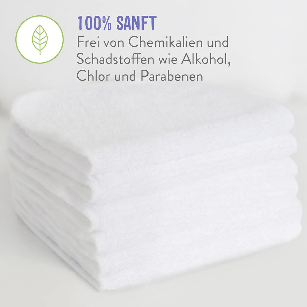 Opakovaně použitelné dětské ubrousky Bambino Mio – základní – šetrné k životnímu prostředí, bez chemikálií, oboustranné, omyvatelné, 10 balení, cloud – balení se může lišit