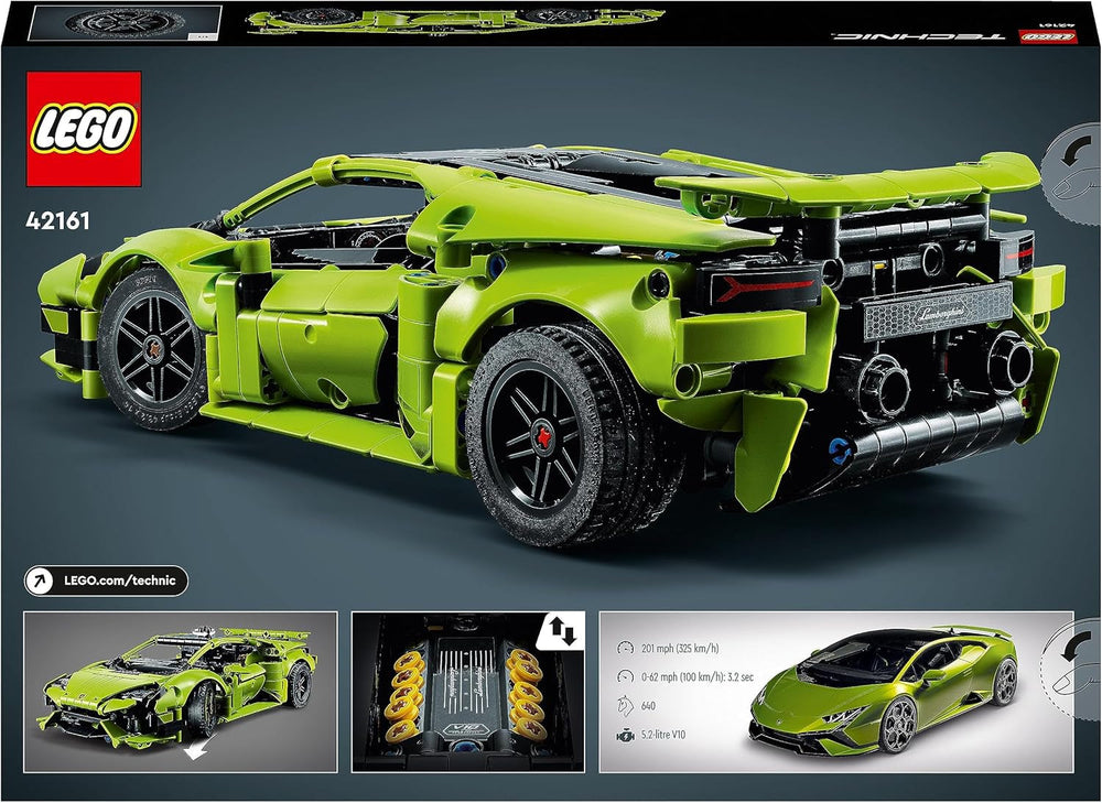 LEGO 42161 Technic Lamborghini Huracán Tecnica Stavebnice modelu autíčka Stavebnice závodního auta pro děti Chlapci Dívky Kolekce fanoušků motoristického sportu Dárkové stavebnice Besuche den LEGO-Store