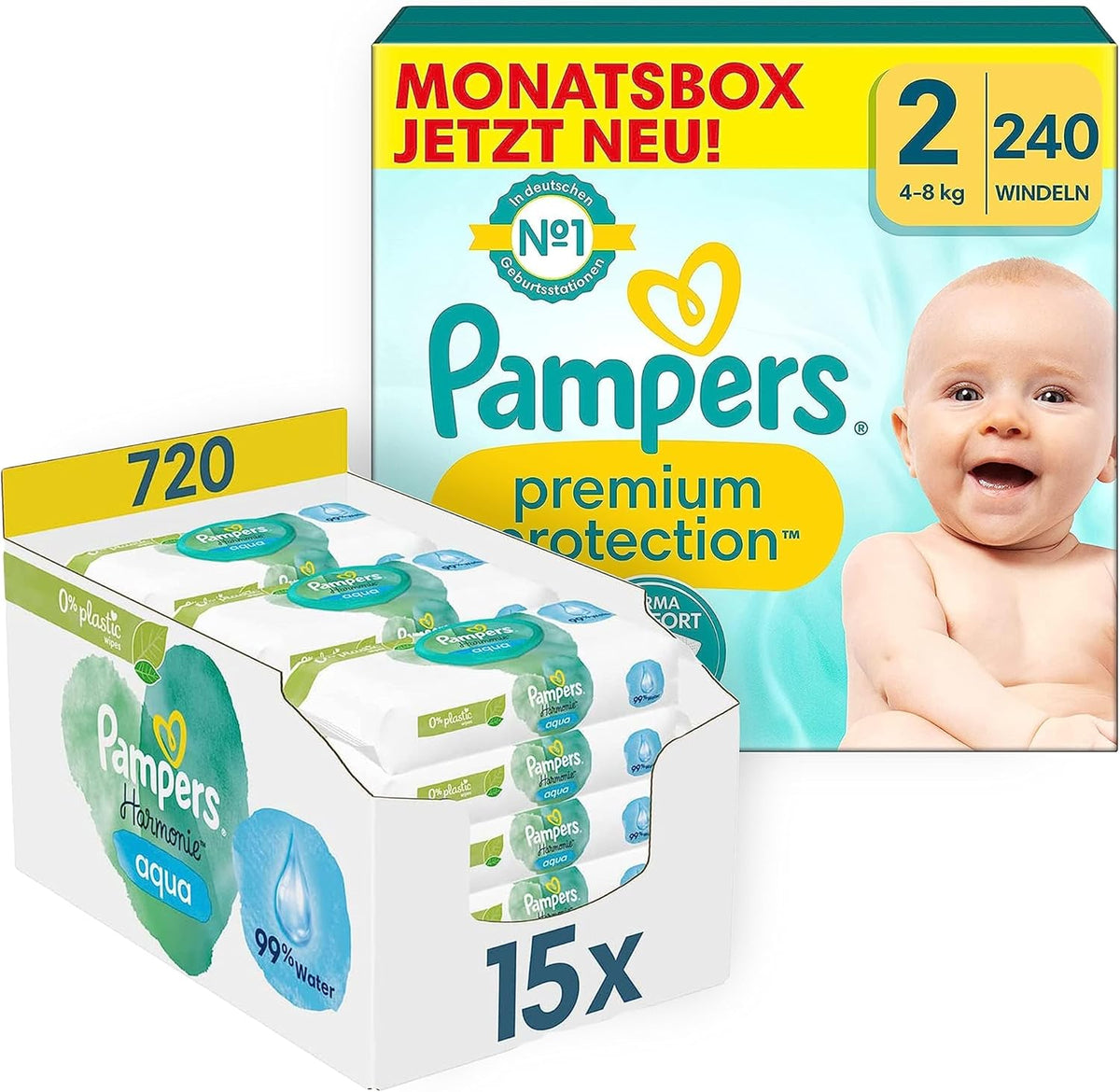 Premium Protection Starter Pack 1 a vlhčené ubrousky Aqua