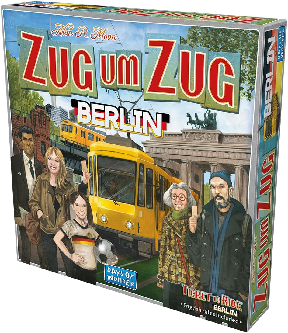 Days of Wonder, Ticket to Ride: Berlin, rodinná hra, desková hra, 2–4 hráči, věk 8+, 10–15 minut, německy