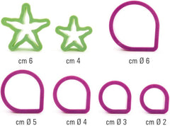 KIT 7 nožů Rosen-Set, plast, fialová, 8,5 x 8,5 x 5 cm