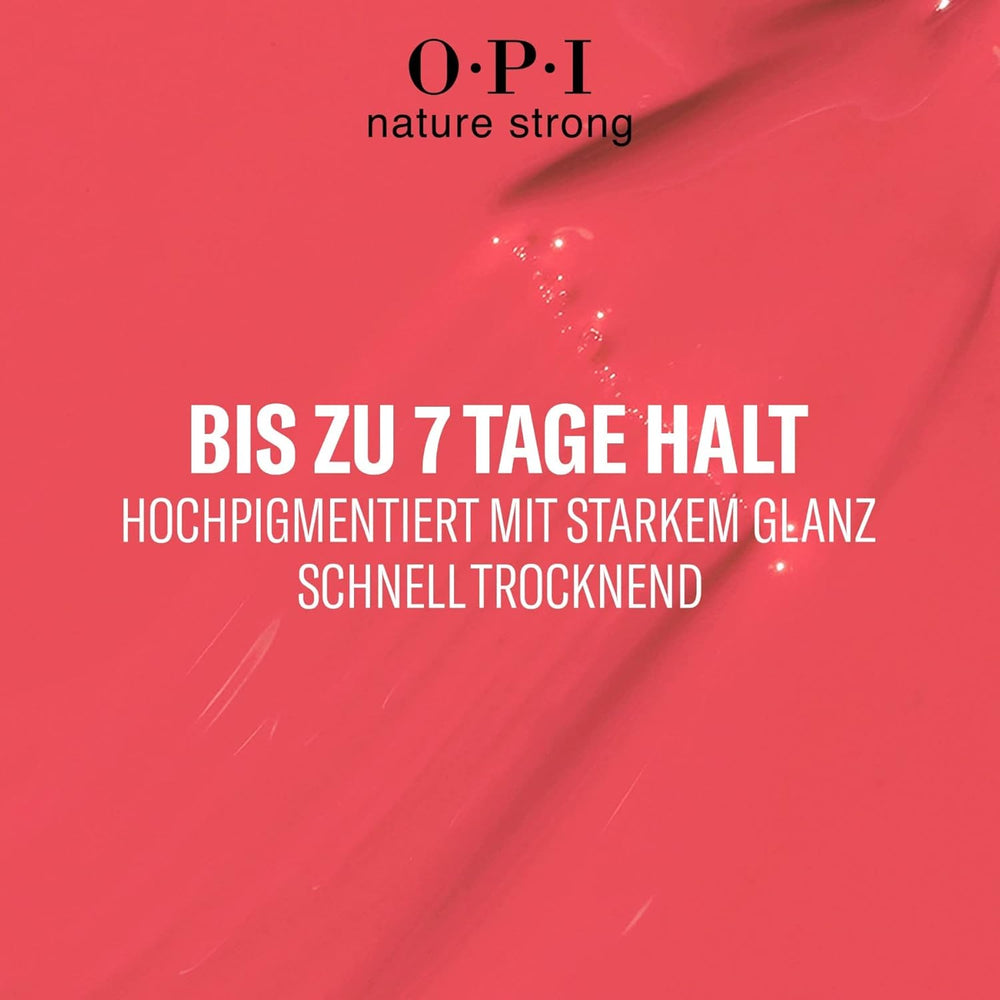 OPI Nature Strong Red and Orange Shades - dlouhotrvající lak na nehty s inovativním veganským složením s přírodními přísadami - pro zářivé nehty